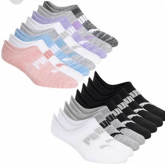 PUMA Ladies No Show Sneaker Socks, 16 pairs - Picture 4 of 6